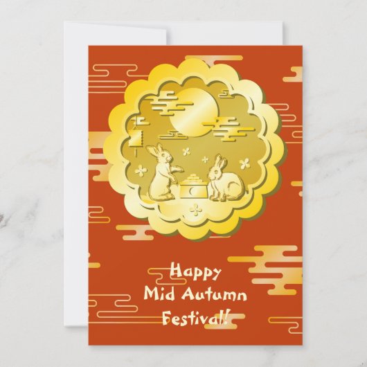 Midherfstfestival Gold Mooncake Moon Rabbit (Voorkant)