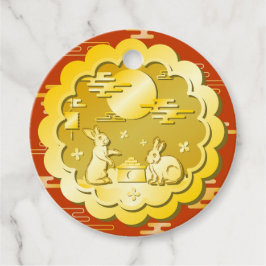 Midherfstfestival Gold Mooncake Moon Rabbit Bedankjes Labels