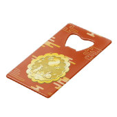 Midherfstfestival Gold Mooncake Moon Rabbit Creditkaart Flessenopener (Achterkant Gekanteld)