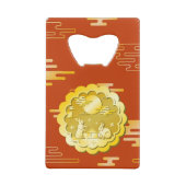 Midherfstfestival Gold Mooncake Moon Rabbit Creditkaart Flessenopener (Achterkant)