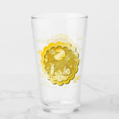 Midherfstfestival Gold Mooncake Moon Rabbit Glas (Voorkant)