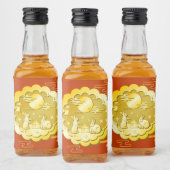 Midherfstfestival Gold Mooncake Moon Rabbit Likeurfles Etiket (Flessen)