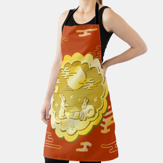 Midherfstfestival Gold Mooncake Moon Rabbit Schort (Insitu)