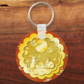 Midherfstfestival Gold Mooncake Moon Rabbit Sleutelhanger (Voorkant)
