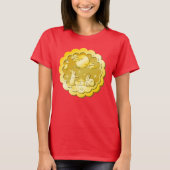 Midherfstfestival Gold Mooncake Moon Rabbit T-shirt (Voorkant)