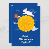Midherfstfestival Mooncake Jumping Moon Rabbit (Voorkant / Achterkant)