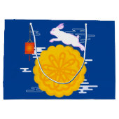 Midherfstfestival Mooncake Jumping Moon Rabbit Groot Cadeauzakje (Achterkant)