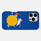 Midherfstfestival Mooncake Jumping Moon Rabbit iPhone Hoesje (Achterkant horizontaal)
