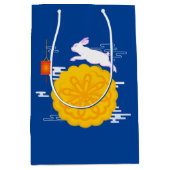 Midherfstfestival Mooncake Jumping Moon Rabbit Medium Cadeauzakje (Voorkant)