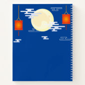 Midherfstfestival Mooncake Jumping Moon Rabbit Notitieboek (Achterkant)