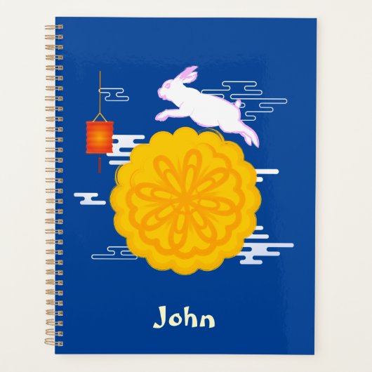 Midherfstfestival Mooncake Jumping Moon Rabbit Planner (Voorkant)