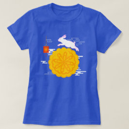 Midherfstfestival Mooncake Jumping Moon Rabbit T-shirt