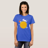 Midherfstfestival Mooncake Jumping Moon Rabbit T-shirt (Voorkant volledig)