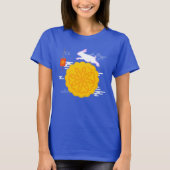Midherfstfestival Mooncake Jumping Moon Rabbit T-shirt (Voorkant)