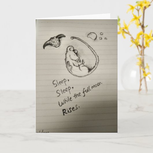 Midherfstfestival Wenskaart Kaart (Gele Bloem)