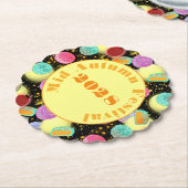 Midherfstmaan festivalavond kartonnen onderzetters (Gekanteld)