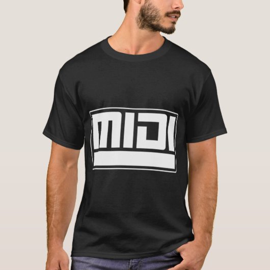 MIDI - Musical Instrument Digital Interface T-shirt (Voorkant)