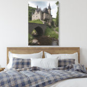 Midieval Castle by a Stream Canvas Afdruk (Insitu (Slaapkamer))
