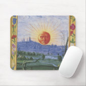 Midieval City of the Sun Face Mousepad Muismat (Met muis)