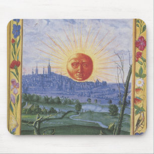 Midieval City of the Sun Face Mousepad Muismat