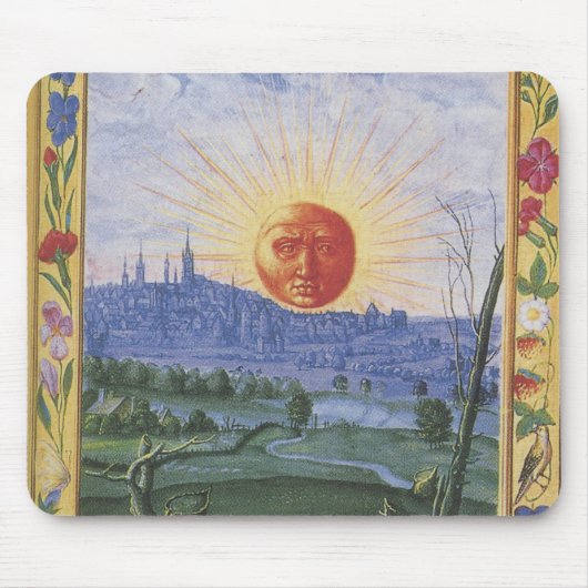 Midieval City of the Sun Face Mousepad Muismat (Voorkant)