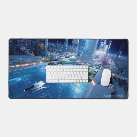 Midjourney Artwork Gaming Desk Pad 31,5″×15,5″ (Keyboard & Muis)