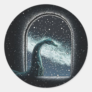 MIDJOURNEY MONSTERS CRYPTID SERIES RONDE STICKER