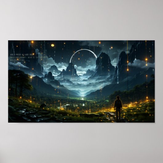 Midjourney Wat is de toekomst? Poster (Voorkant)