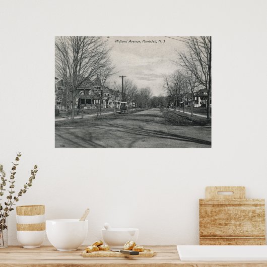 Midland Ave., Montclair, NJ 1908 Poster (Keuken)