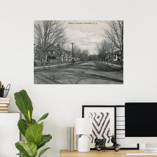 Midland Ave., Montclair, NJ 1908  Poster (Thuiskantoor)