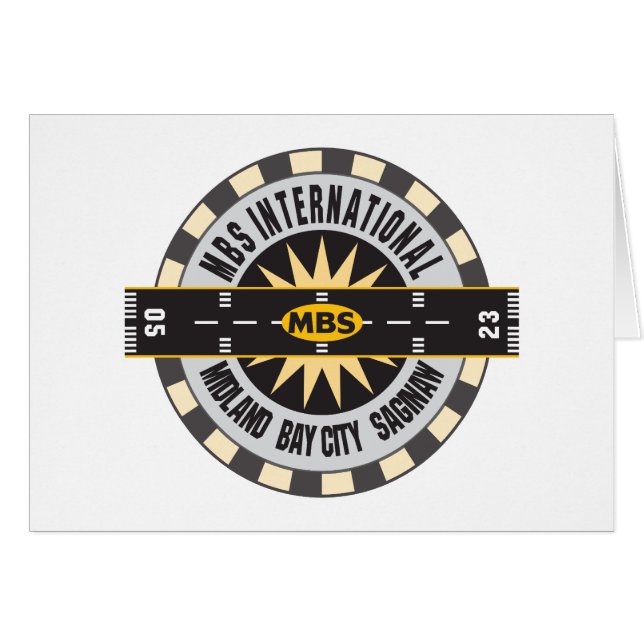 Midland Bay City Saginaw, MI MBS Luchthaven (Voorkant Horizontaal)