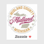 Midland, Michigan Sticker (Vel)
