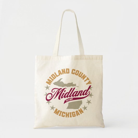 Midland, Michigan Tote Bag (Voorkant)