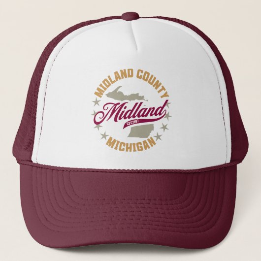Midland, Michigan Trucker Pet (Voorkant)