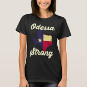 Midland Odessa TX Strong Love Pray Support Texas M T-shirt (Voorkant)