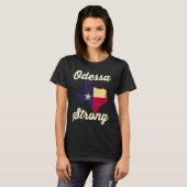 Midland Odessa TX Strong Love Pray Support Texas M T-shirt (Voorkant volledig)