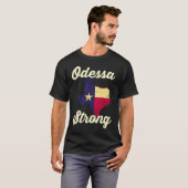 Midland Odessa TX Strong Love Pray Support Texas M T-shirt (Voorkant volledig)