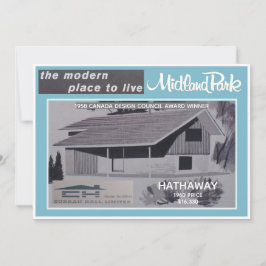 Midland Park House Model Verzamelaarskaart Kaart