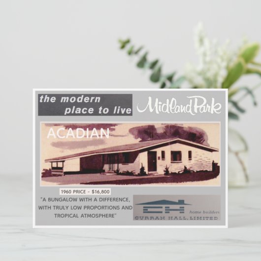 Midland Park House Model Verzamelbare Kaart (Staand voorkant)