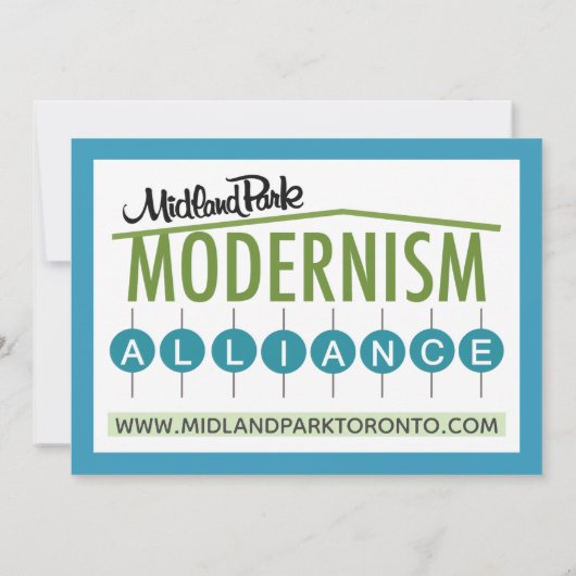 Midland Park House Model Verzamelbare Kaart (Achterkant)