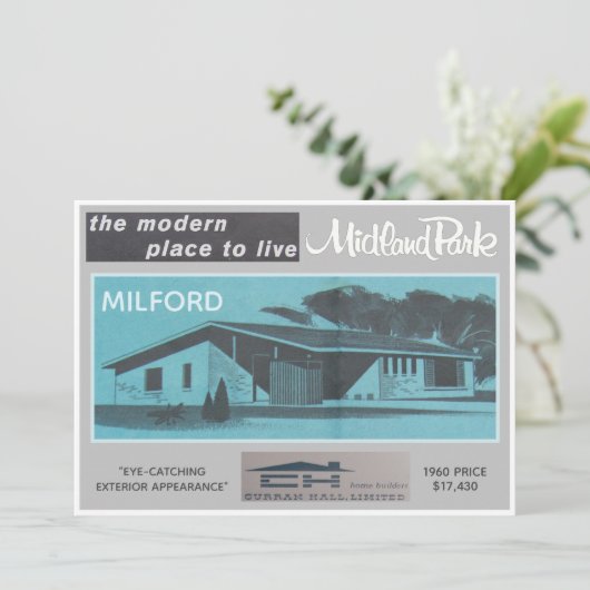 Midland Park House Model Verzamelbare Kaart (Staand voorkant)