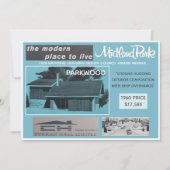 Midland Park House Model Verzamelbare Kaart (Voorkant)