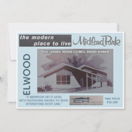 Midland Park House Model Verzamelbare Kaart