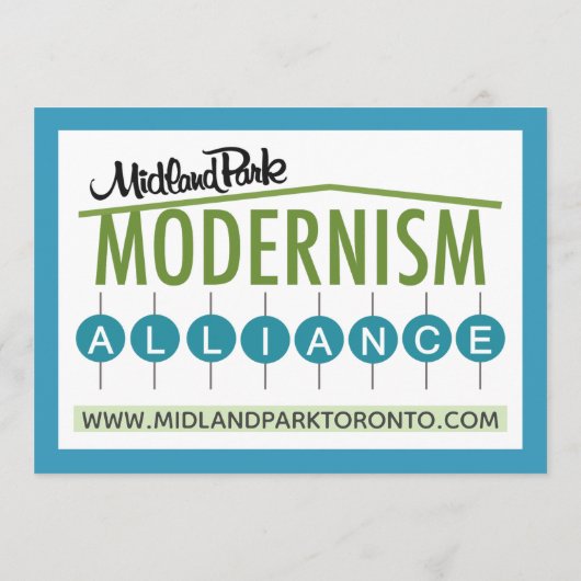 Midland Park House Model Verzamelbare Kaart (Achterkant)