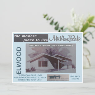 Midland Park House Model Verzamelbare Kaart