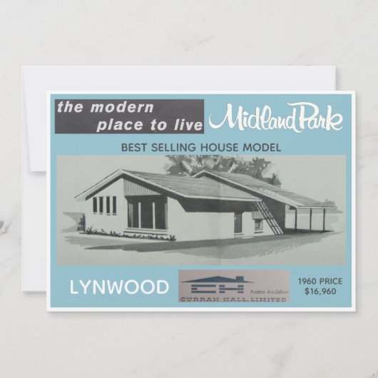 Midland Park House Model Verzamelbare Kaart (Voorkant)