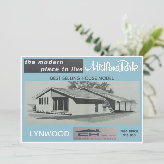 Midland Park House Model Verzamelbare Kaart (Staand voorkant)