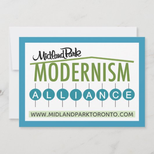 Midland Park House Model Verzamelbare Kaart (Achterkant)