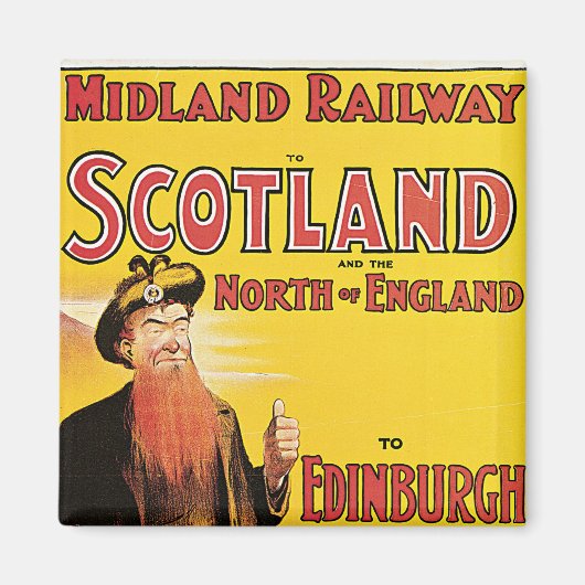 Midland Railway naar Schotland Magneet (Voorkant)
