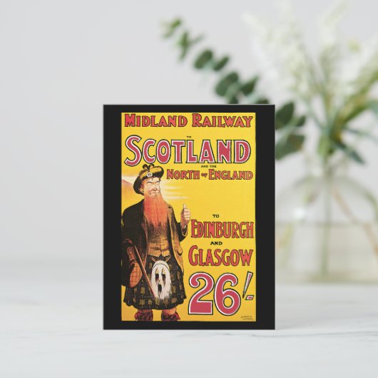 Midland Railway Schotland Briefkaart (Staand voorkant)